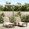 Parasol ogrodowy na aluminiowym słupku, 180x110 cm, piaskowy