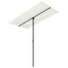 Parasol ogrodowy na aluminiowym słupku, 180x110 cm, piaskowy