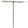 Parasol ogrodowy na aluminiowym słupku, 180x110 cm, piaskowy