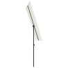 Parasol ogrodowy na aluminiowym słupku, 180x110 cm, piaskowy