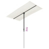 Parasol ogrodowy na aluminiowym słupku, 180x110 cm, piaskowy