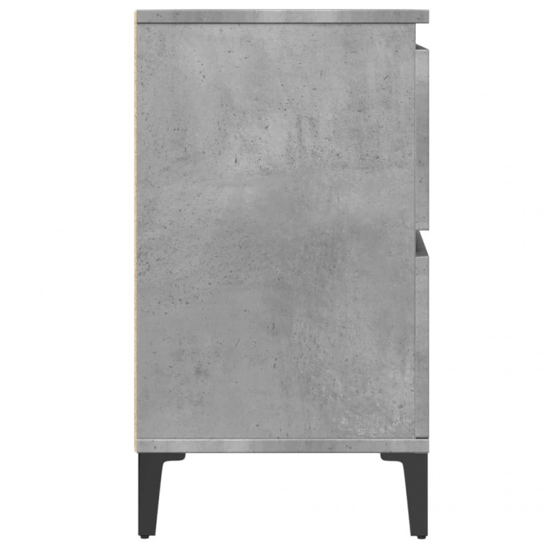 Szafka pod umywalkę, szarość betonu, 80x33x60 cm