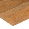 Blat biurka, z wycięciem, 120x60x2,5 cm, surowe drewno mango