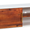 Szafka pod TV, 110x35x50 cm, lite drewno akacjowe i MDF