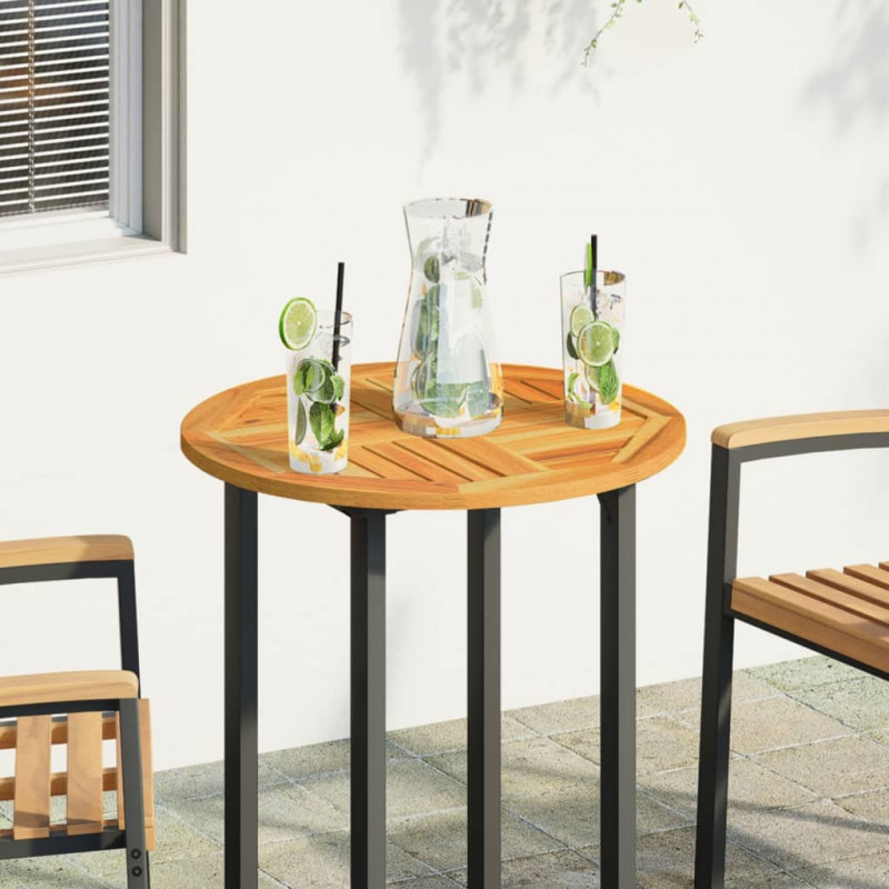 Blat do stolika, Ø60x2 cm, okrągły, lite drewno akacjowe