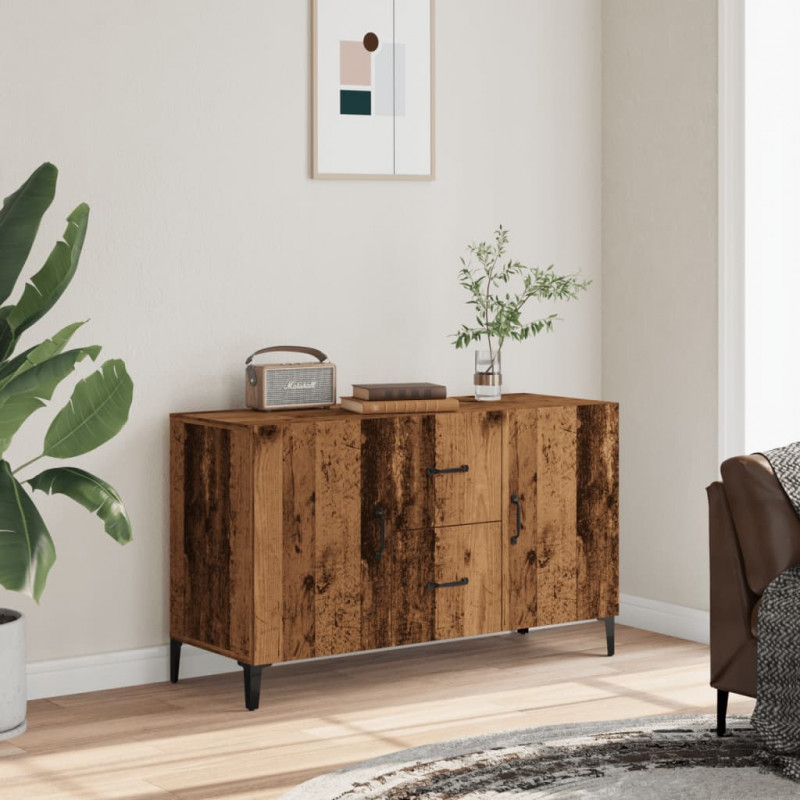 Komoda, stare drewno, 100x36x60 cm, materiał drewnopochodny