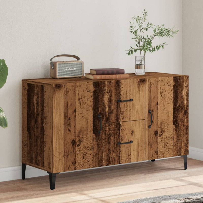 Komoda, stare drewno, 100x36x60 cm, materiał drewnopochodny