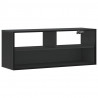 Szafka pod TV, czarna, 100x31x39,5 cm, materiał drewnopochodny