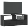 Szafka pod TV, czarna, 100x31x39,5 cm, materiał drewnopochodny
