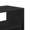 Szafka pod TV, czarna, 100x31x39,5 cm, materiał drewnopochodny