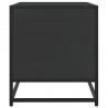 Szafka pod TV, czarna, 91x40x46 cm, materiał drewnopochodny