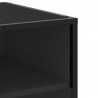 Szafka pod TV, czarna, 91x40x46 cm, materiał drewnopochodny