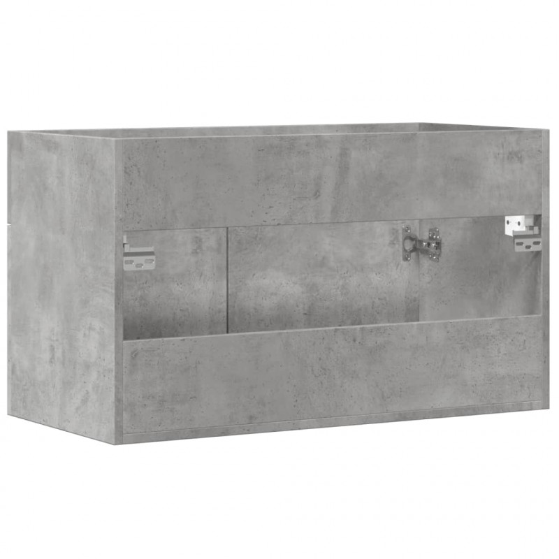 Szafka pod umywalkę, szarość betonu, 90x38,5x46 cm
