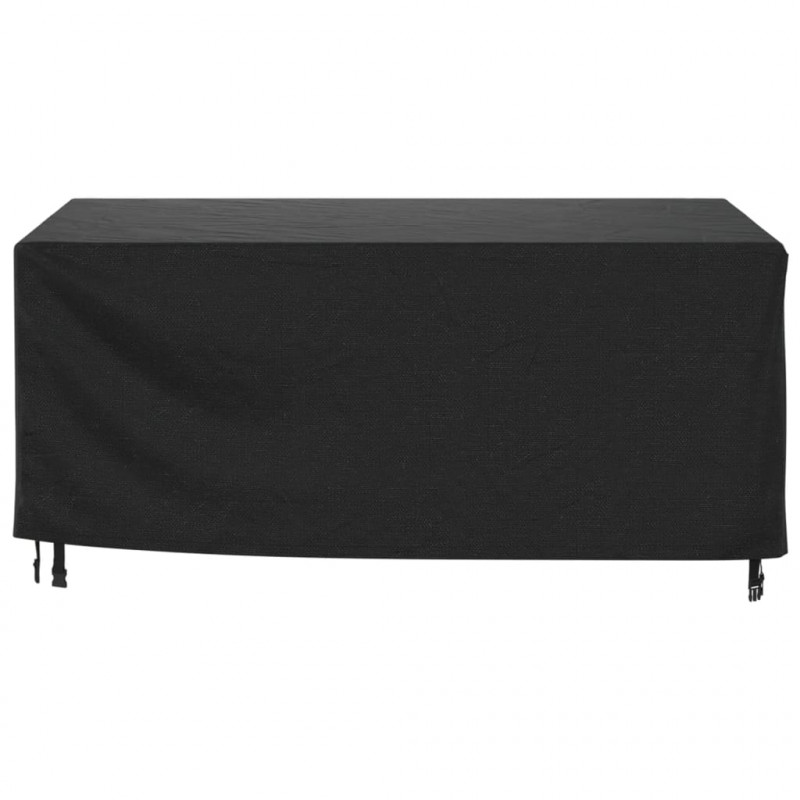 Pokrowce na meble ogrodowe, 2 szt., czarne 172x113x73 cm