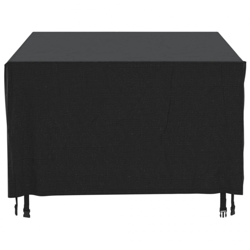Pokrowce na meble ogrodowe, 2 szt., czarne 172x113x73 cm