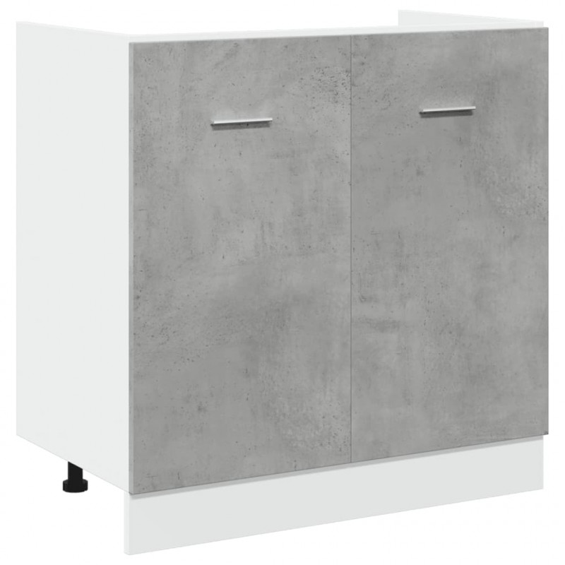 Szafka pod zlew, szarość betonu, 80x46x81,5 cm