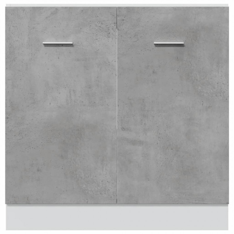 Szafka pod zlew, szarość betonu, 80x46x81,5 cm