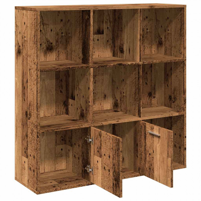 Regał, stare drewno, 98x29x97,5 cm, materiał drewnopochodny
