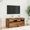 Szafka pod TV z oświetleniem LED, stare drewno, 90x35x40 cm