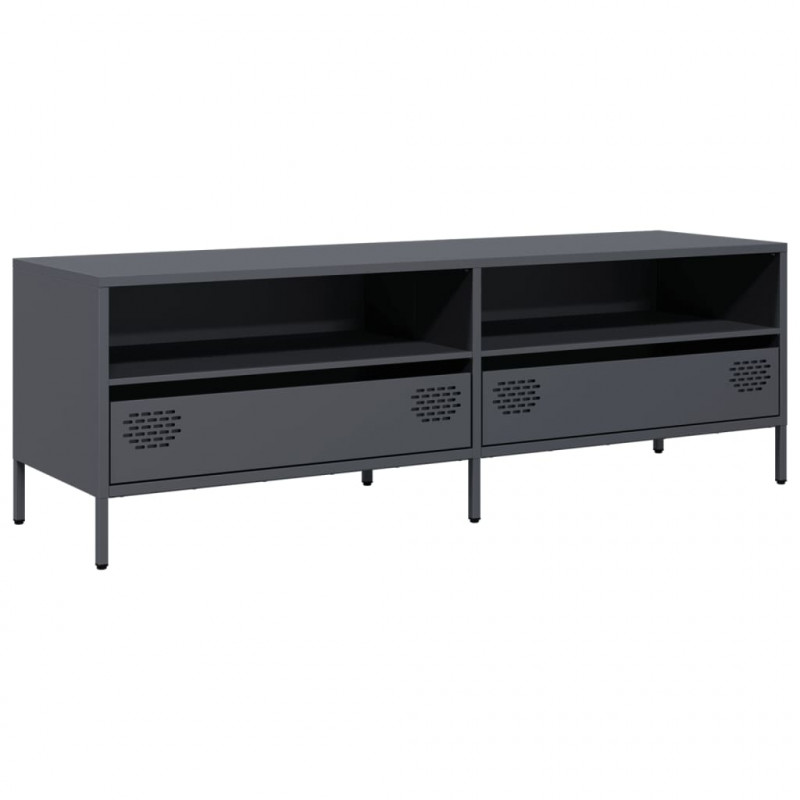 Szafka RTV, antracyt, 135x39x43,5 cm, stal walcowana na zimno