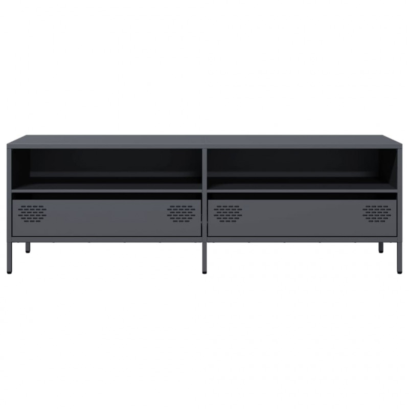 Szafka RTV, antracyt, 135x39x43,5 cm, stal walcowana na zimno