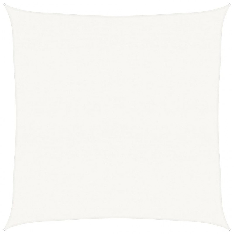 Żagiel przeciwsłoneczny, 160 g/m², biały, 4,5x4,5 m, HDPE