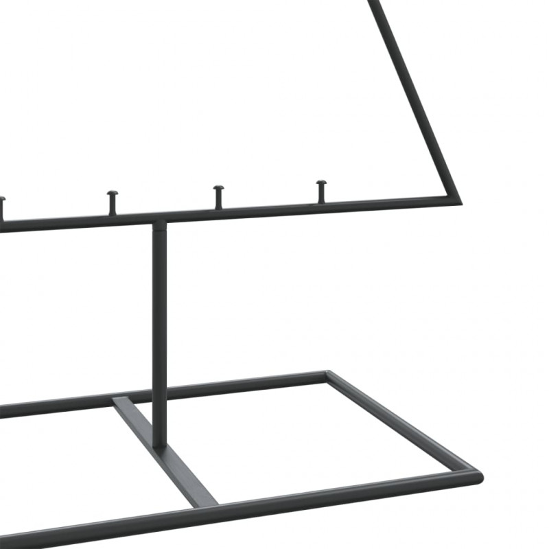 Metalowa choinka świąteczna, do dekoracji, czarna, 150 cm