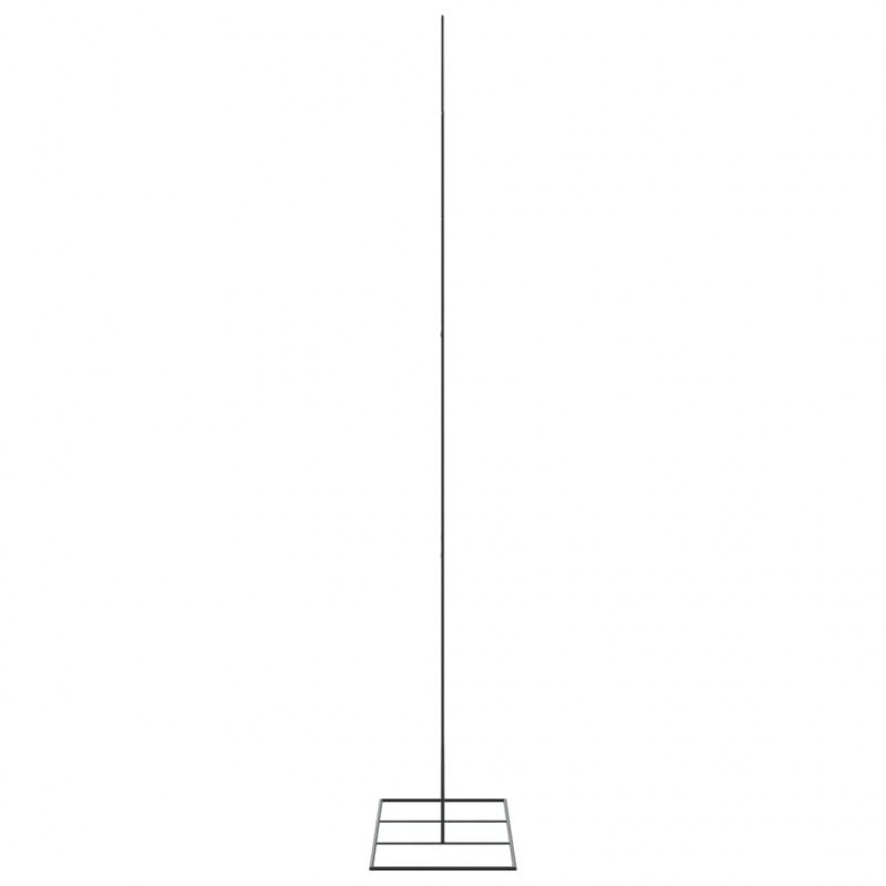Metalowa choinka świąteczna, do dekoracji, czarna, 210 cm