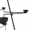 Metalowa choinka świąteczna, do dekoracji, czarna, 140 cm