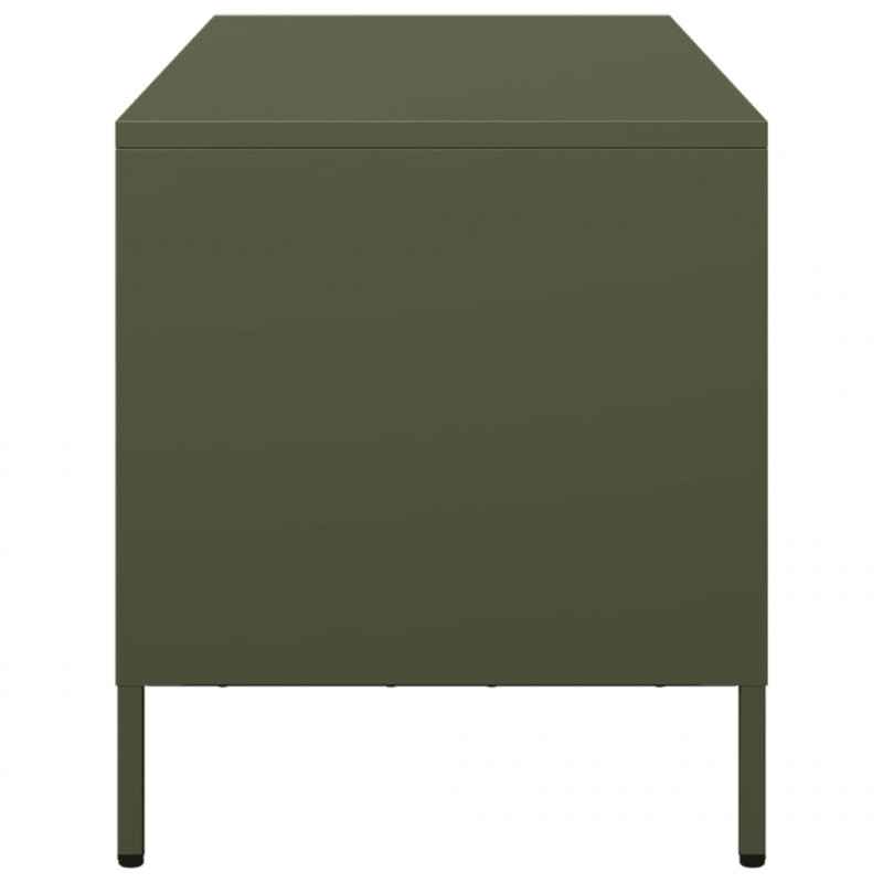 Szafka RTV, oliwkowa, 68x39x43,5 cm, stal walcowana na zimno
