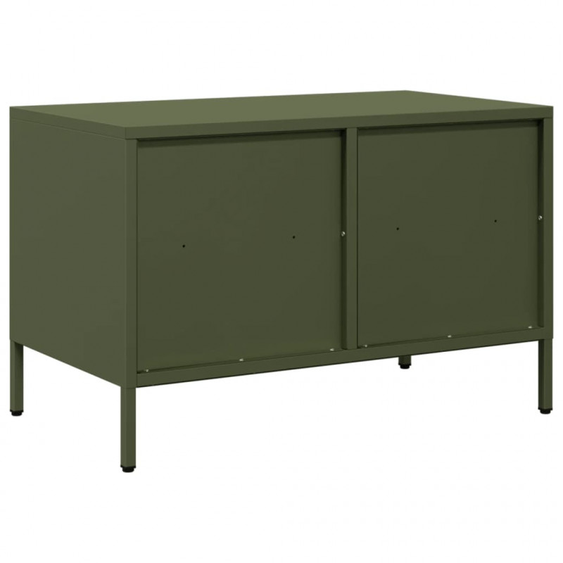 Szafka RTV, oliwkowa, 68x39x43,5 cm, stal walcowana na zimno