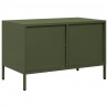 Szafka RTV, oliwkowa, 68x39x43,5 cm, stal walcowana na zimno
