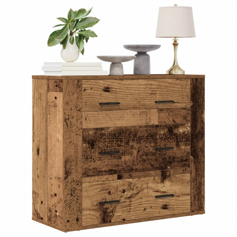 Szafka, stare drewno, 80x33x70 cm, materiał drewnopochodny