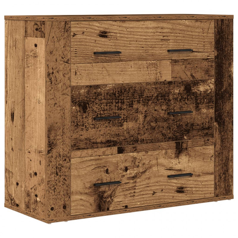 Szafka, stare drewno, 80x33x70 cm, materiał drewnopochodny