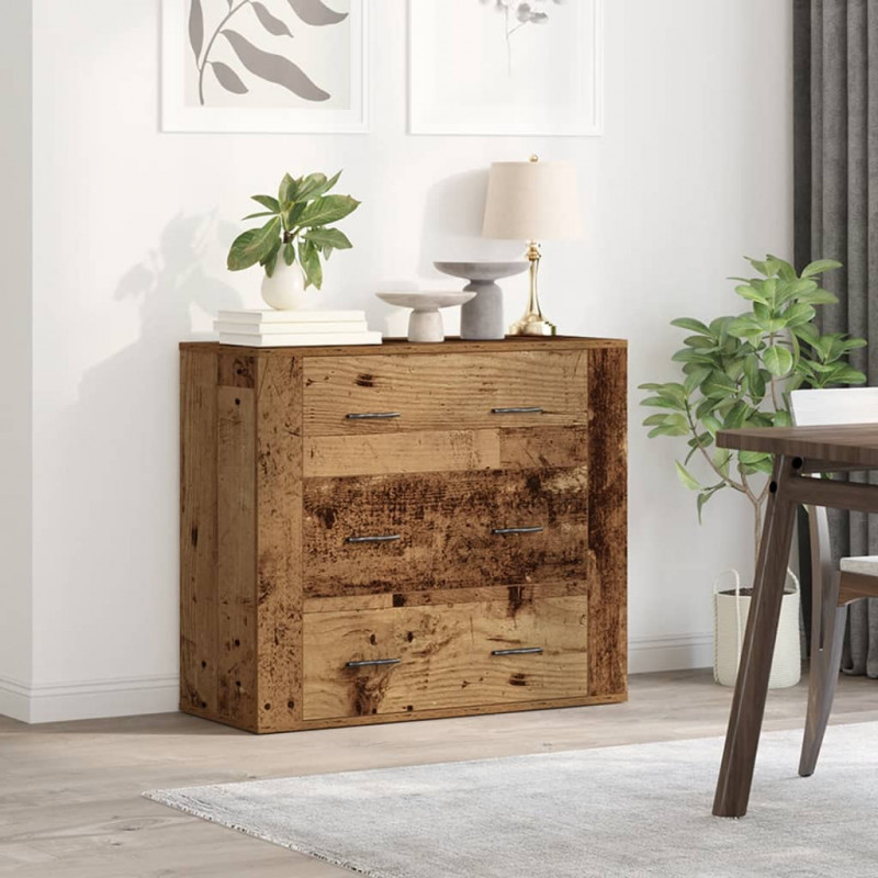 Szafka, stare drewno, 80x33x70 cm, materiał drewnopochodny