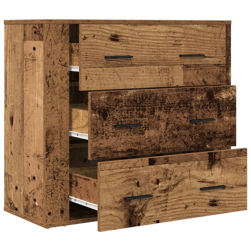Szafka, stare drewno, 80x33x70 cm, materiał drewnopochodny