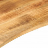 Blat biurka, z wycięciem, 120x50x2,5 cm, surowe drewno mango