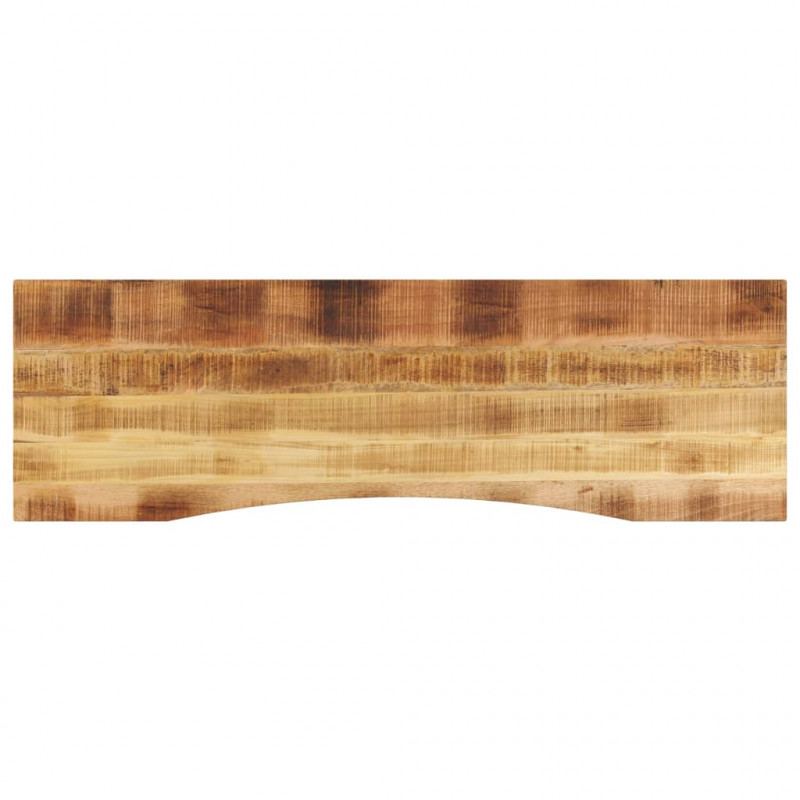 Blat biurka, z wycięciem, 160x50x2,5 cm, surowe drewno mango