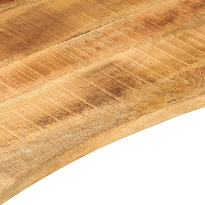 Blat biurka, z wycięciem, 160x50x2,5 cm, surowe drewno mango