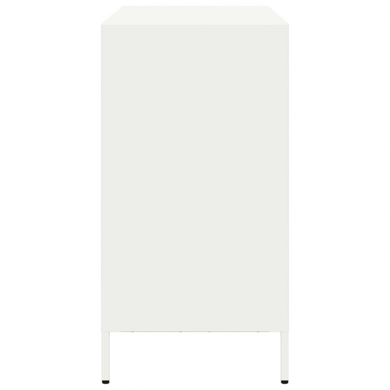 Szafka, biała, 101,5x39x73,5 cm, stal walcowana na zimno