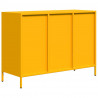 Szafka, musztardowa, 101,5x39x73,5 cm, stal walcowana na zimno