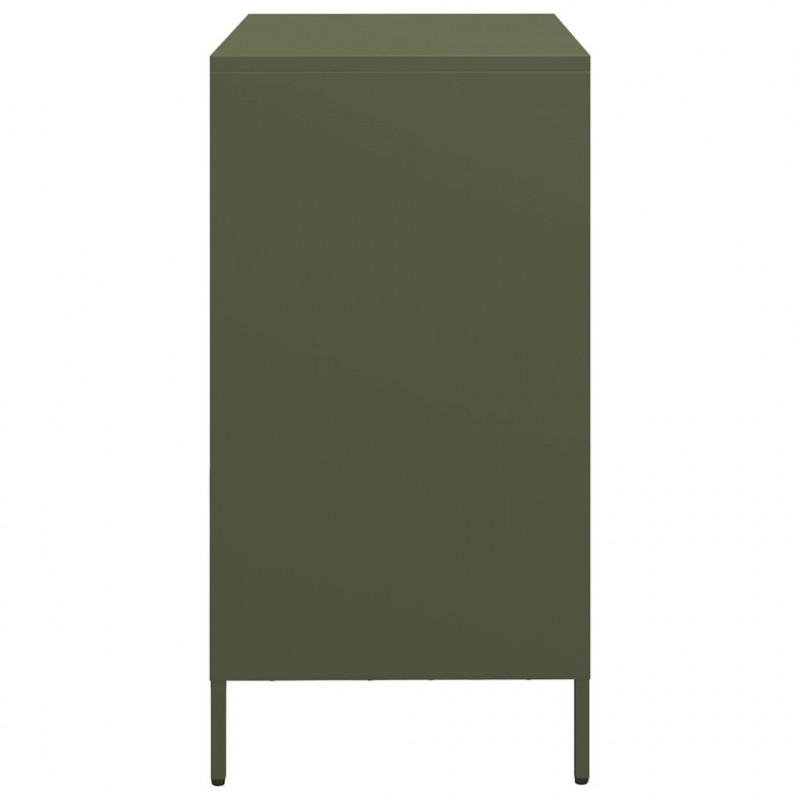 Szafka, oliwkowa, 68x39x73,5 cm, stal walcowana na zimno