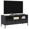 Szafka RTV, czarna, 101,5x39x43,5 cm, stal walcowana na zimno