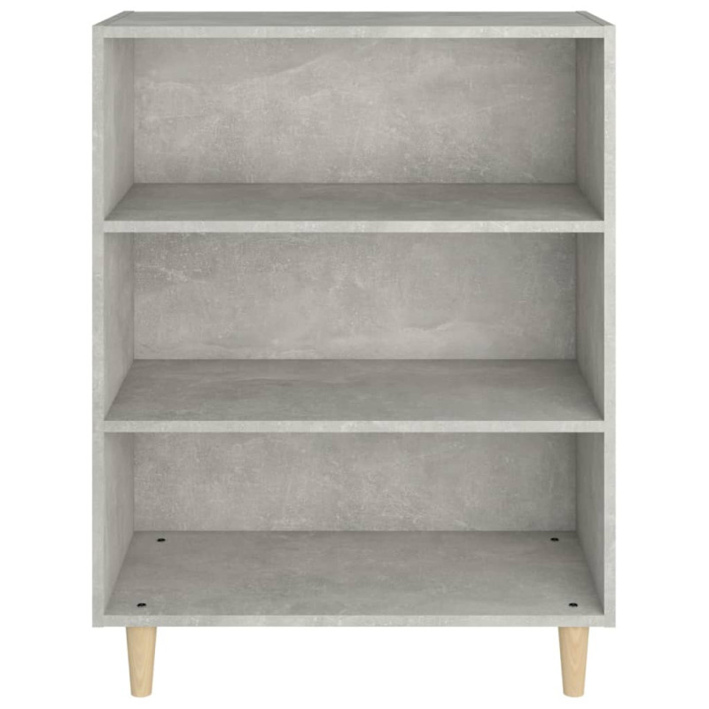 Szafka, szarość betonu 69,5x32,5x90 cm, materiał drewnopochodny