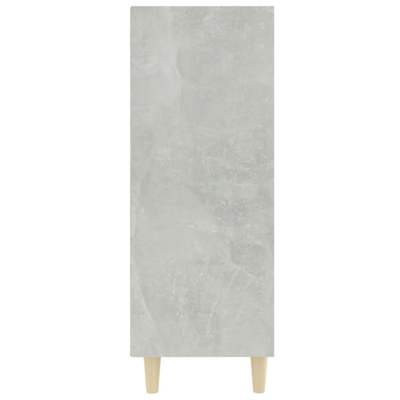 Szafka, szarość betonu 69,5x32,5x90 cm, materiał drewnopochodny