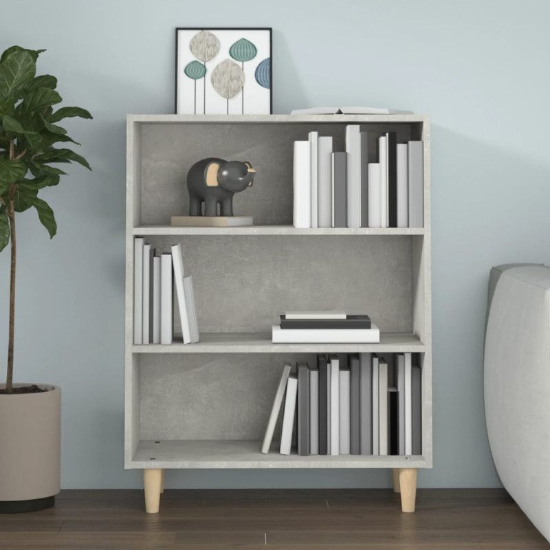 Szafka, szarość betonu 69,5x32,5x90 cm, materiał drewnopochodny