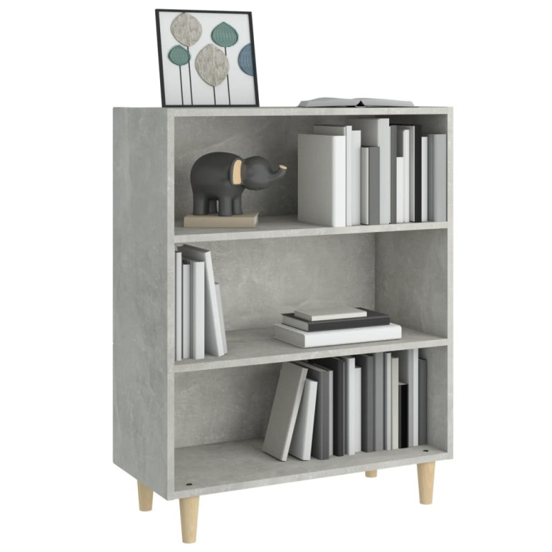 Szafka, szarość betonu 69,5x32,5x90 cm, materiał drewnopochodny