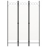 Parawan 3-panelowy, biały, 120 x 180 cm