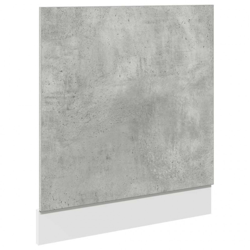 Panel do zabudowy zmywarki, szarość betonu, 60x1,5x67cm,