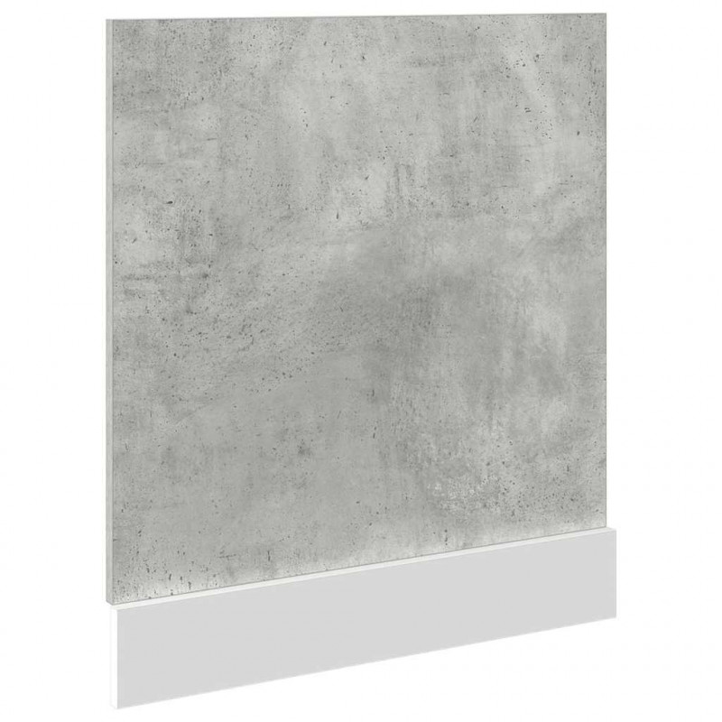 Panel do zabudowy zmywarki, szarość betonu, 60x1,5x67cm,